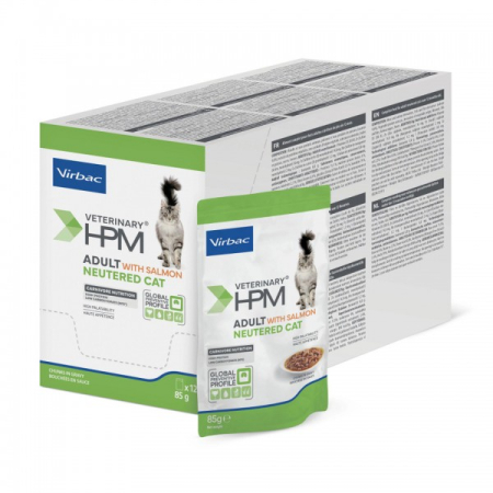 Hrană Umedă HPM Adult Neutered pentru Pisici (Somon) [1]