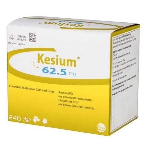 Farmacie - Kesium Antimicrobian pentru Câini și Pisici - 62.5 mg