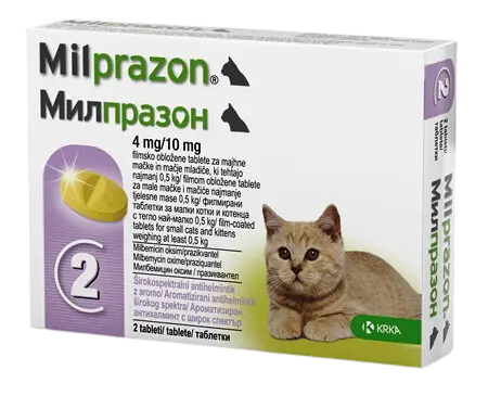 Antiparazitare interne - Milprazon Antiparazitar pentru Pisici (sub 2 kg) - 4/10 mg