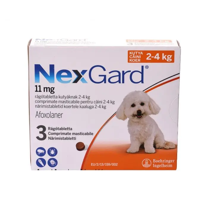 Antiparazitare interne și externe - NexGard S pentru Câini (2-4 kg) - 11 mg