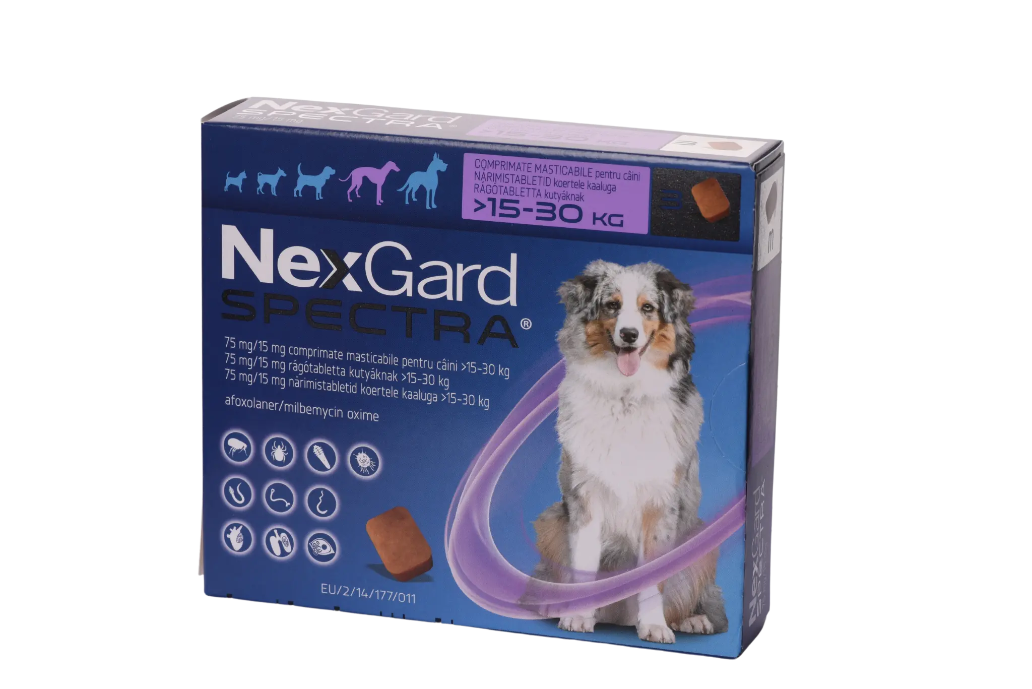 Antiparazitare interne și externe - NexGard Spectra L pentru Câini (15.1-30 kg) - 75 mg