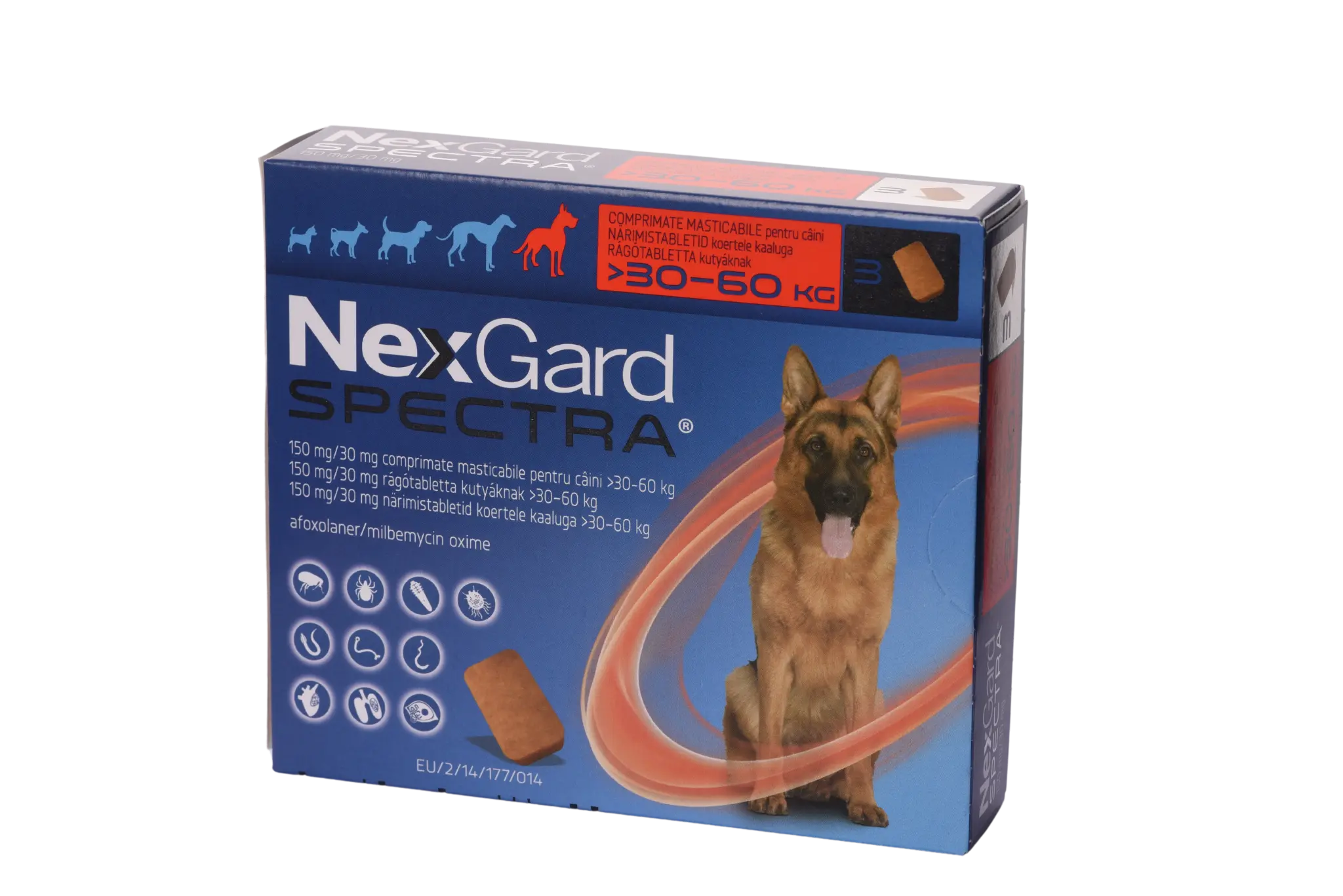Antiparazitare interne și externe - NexGard Spectra XL pentru Câini (30.1-60 kg) - 150 mg