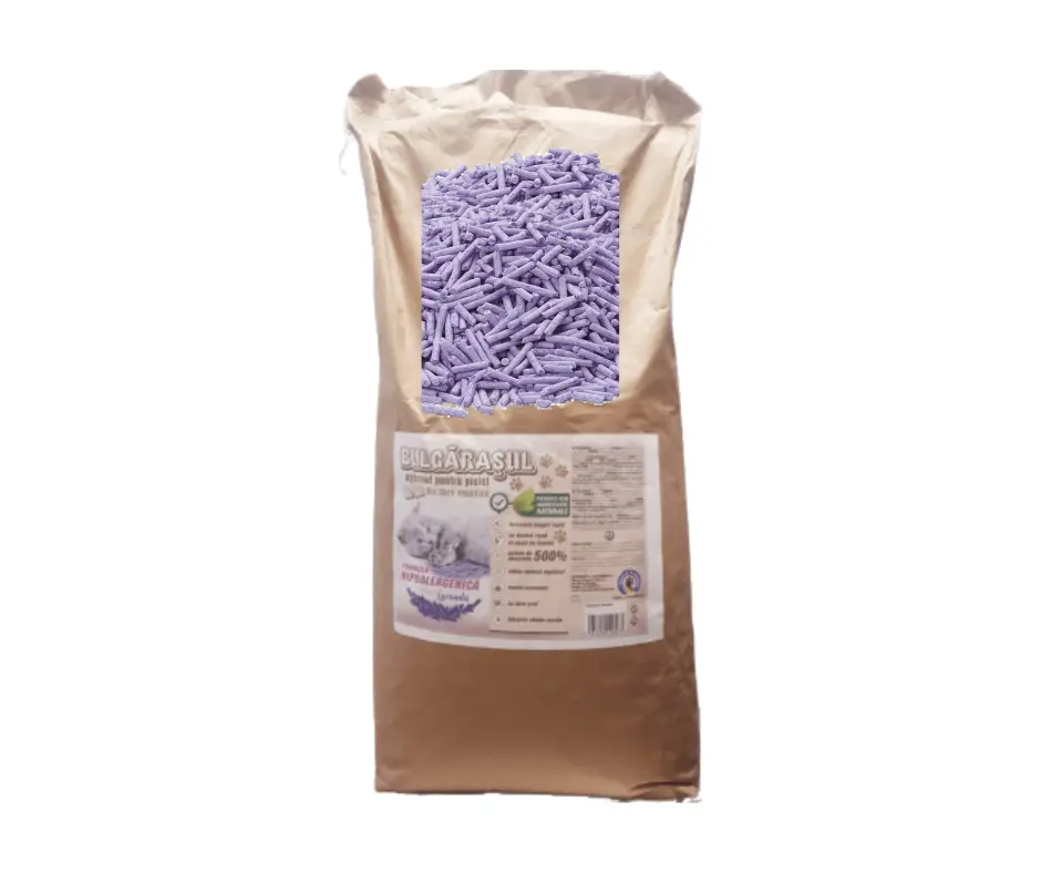 Pisici - Nisip Pisici Tofu Lavanda Bulgarașul - Biodegradabil 48L