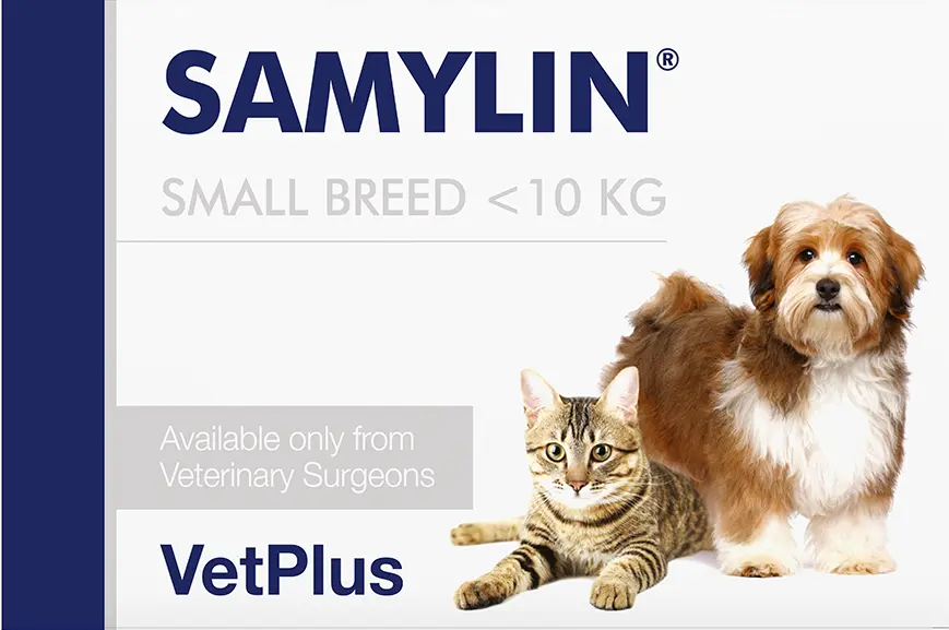 Afecțiuni hepatice - Samylin (sub 10 kg) - Supliment Hepatic pentru Câini și Pisici