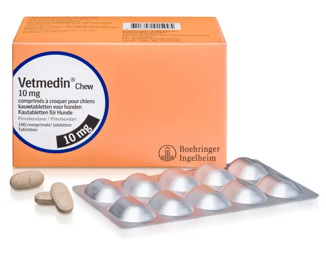 Afecțiuni cardio-circulatorii - Vetmedin 10 mg - Tratament Cardiac pentru Câini
