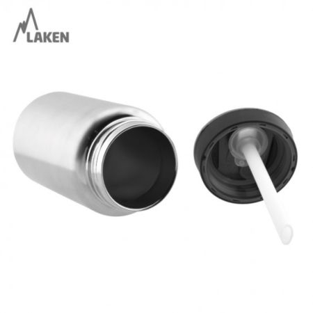 Termos inox cu capac automat Jannu, Galben, 350 ml, Laken [3]