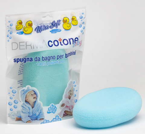 Burete de baie pentru copii Ultrasoft, Albastru, Dermacotone