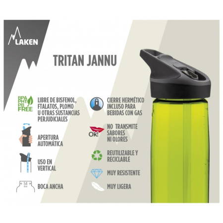 Recipient din tritan Gri Jannu 0.75 l Laken [2]