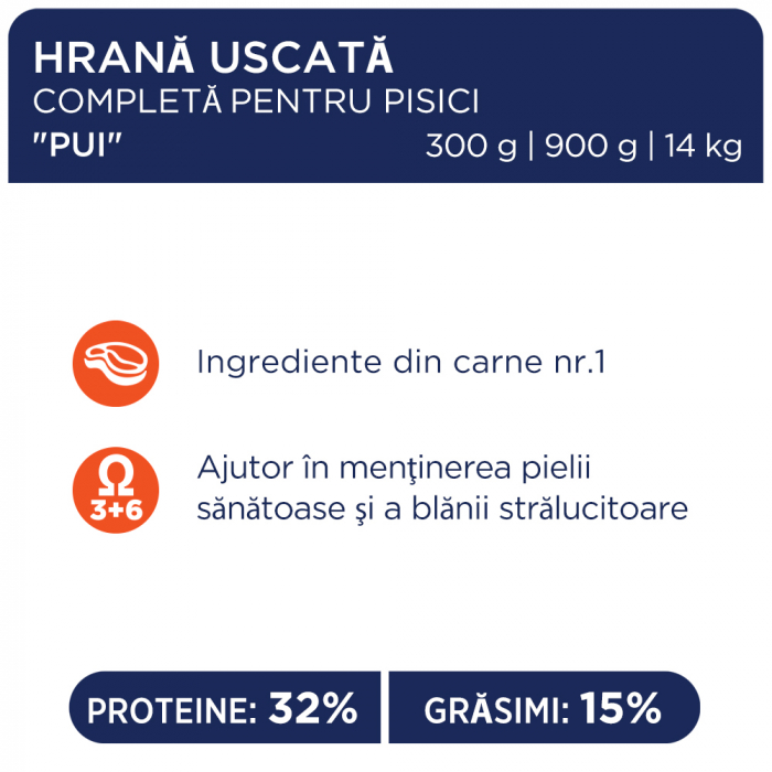 CLUB4PAWS Premium Hrana uscata pisici adulte, Pui, 300g [5]