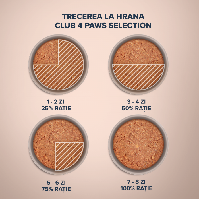 CLUB 4 PAWS Selection, Pate hrana umeda caini adulti, Pui si miel, 400g [3]