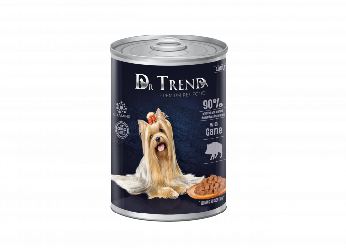 Dr.TREND Conserva pentru caini adulti, Vanat in sos, 400g [1]