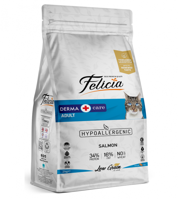 FELICIA HRANA USCATA PISICI DERMA CARE SOMON 2kg [1]