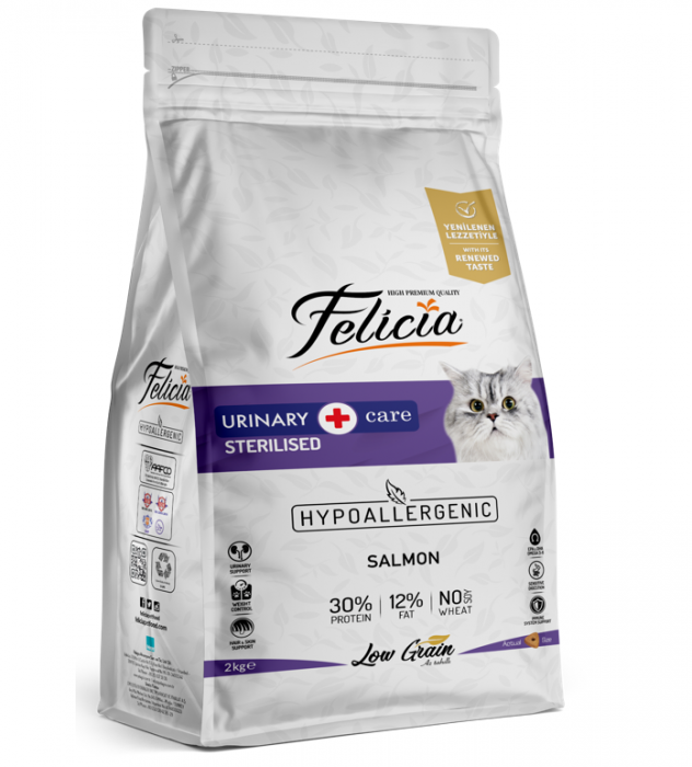 FELICIA HRANA USCATA PISICI STERILIZATE URINARY CARE SOMON 2kg [1]