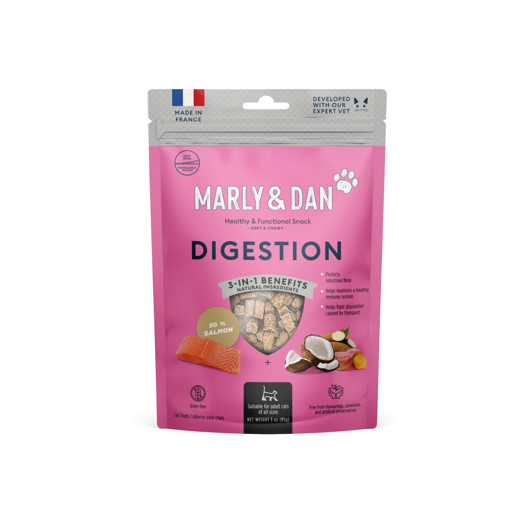 MARLY&DAN Suplimente Soft&Chewy DIGESTION pentru pisici 40g [1]