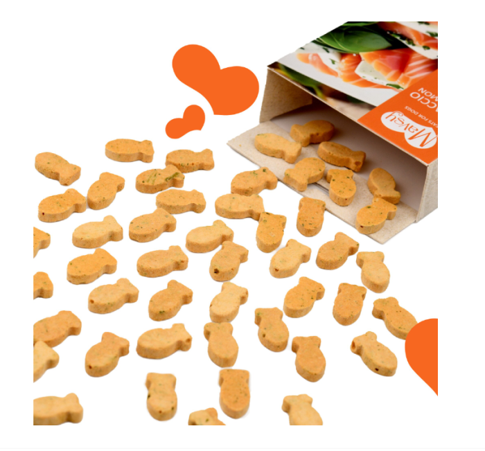 MAVSY Recompense caini FREEZE DRIED Carpaccio cu Somon si spanac 50g [3]