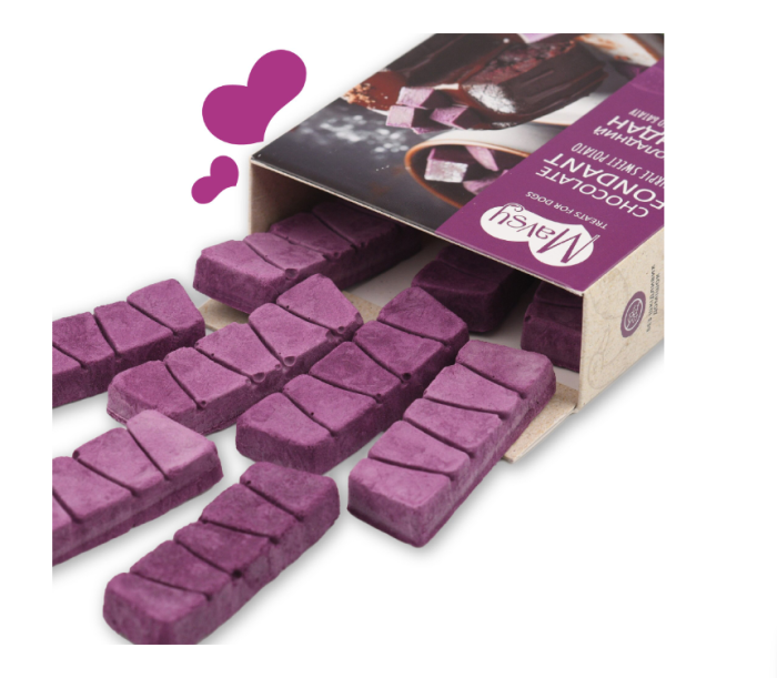 MAVSY Recompense caini FREEZE DRIED Ciocolata fondanta cu cartof dulce mov 50g [3]