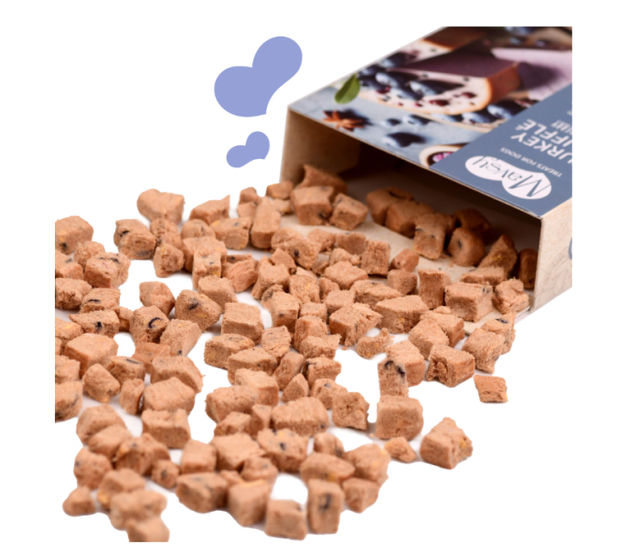 MAVSY Recompense caini FREEZE DRIED Sufleu de Curcan cu afine 50g [3]