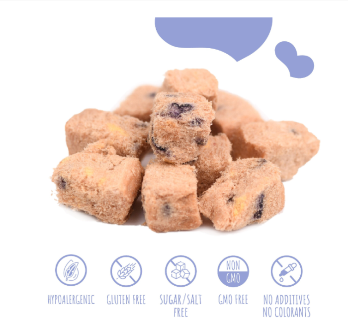 MAVSY Recompense caini FREEZE DRIED Sufleu de Curcan cu afine 50g [2]