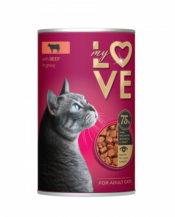 MY LOVE Conserve pisici Vita in sos 415g [1]