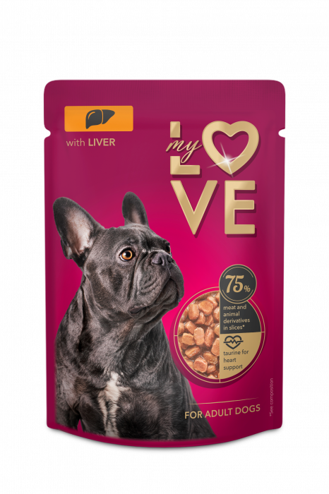 MY LOVE Plic caini Ficat in sos, Set 24x100g [1]