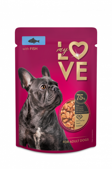 MY LOVE Plic caini Peste in sos, Set 24x100g [1]