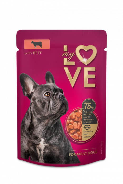 MY LOVE Plic caini Vita in sos, Set 24x100g [1]