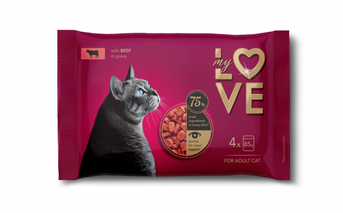 MY LOVE SET Plic pisici Vita in sos (4x85g) [1]