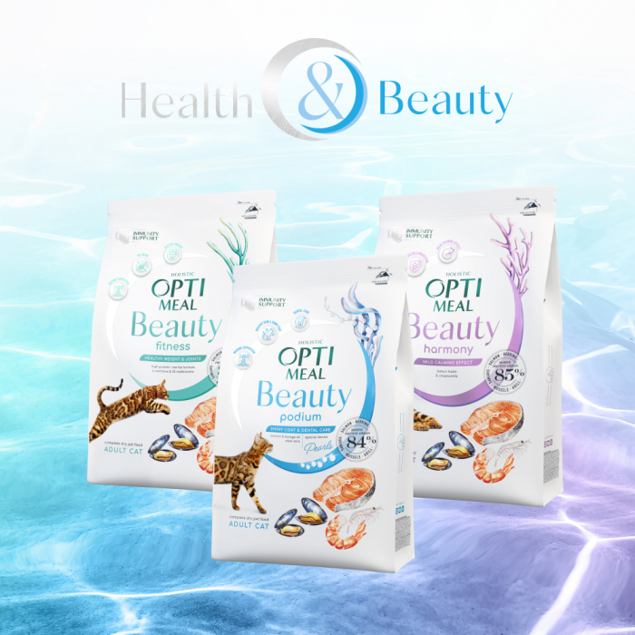OPTIMEAL Beauty Harmony, Hrana uscata fara cereale pentru pisici, Fructe de mare, 4kg [4]