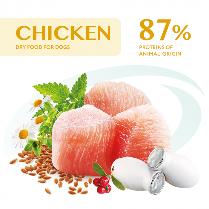 OPTIMEAL Hrana uscata caini adulti, Talie mare, Pui, 4kg [3]