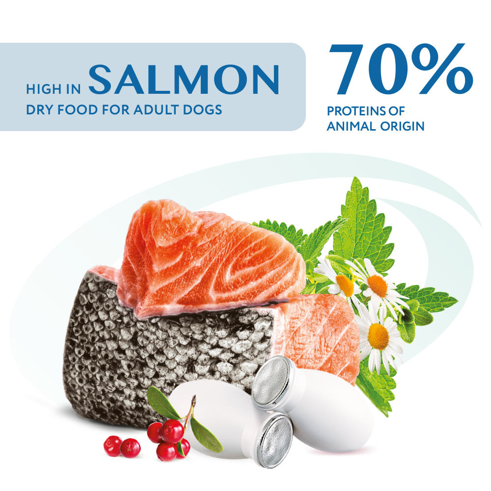 OPTIMEAL HRANA USCATA CAINI TALIE MICA SOMON 1,5kg [4]