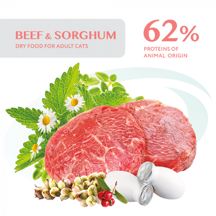 OPTIMEAL Sterilised, Hrana uscata pentru pisici sterilizate, Vita si sorg, 4kg [2]