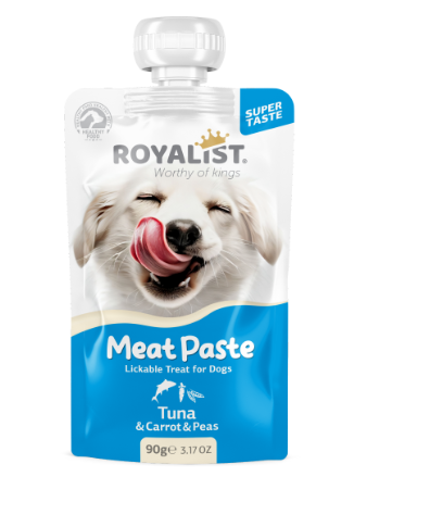 ROYALIST Recompense caini, Meat Paste Ton, morcov si mazare. Set 4x90g [1]