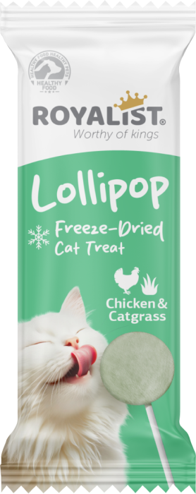 ROYALIST Recompense pisici, Lollipop Chicken&Catgrass. Set 12x1.4g [1]