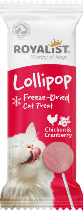 ROYALIST Recompense pisici, Lollipop Chicken&Cranberry. Set 12x1.4g [1]