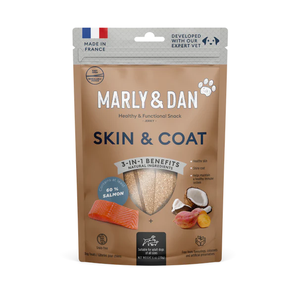 MARLY&DAN Suplimente Jerky SKIN&COAT pentru caini 80g [1]