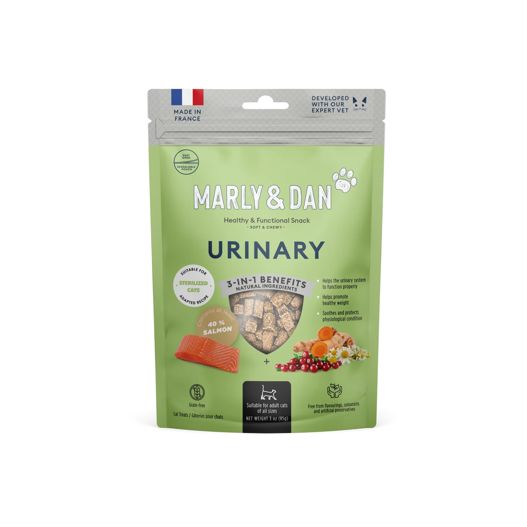 MARLY&DAN Suplimente Soft&Chewy URINARY pentru pisici 40g [1]