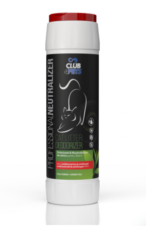 Asternut & Litiere - CLUB4PETS ODORIZANT & NEUTRALIZATOR DE MIROS PENTRU LITIERĂ, CU AROMĂ DE CEAI VERDE, Set 2x500g