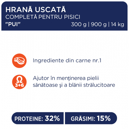 CLUB4PAWS Premium Hrana uscata pisici adulte, Pui, 900g [4]