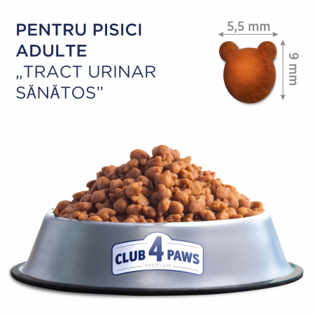 CLUB4PAWS Premium Urinary Health, Hrana uscata pisici adulte, Mentinerea sanatatii tractului urinar, 2kg [1]