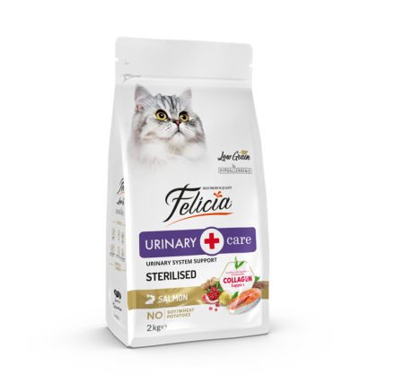 Hrana uscata - FELICIA HRANA USCATA PISICI STERILIZATE URINARY CARE SOMON 2kg