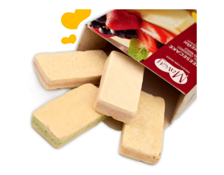 MAVSY Recompense caini FREEZE DRIED Cheesecake cu mar, merisoare si mango 50g [2]