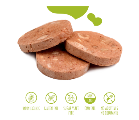 MAVSY Recompense caini FREEZE DRIED Foie gras de Rata cu mere caramelizate 50g [1]