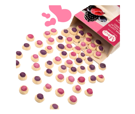 MAVSY Recompense caini FREEZE DRIED Panna cotta cu iaurt si fructe de padure 50g [2]