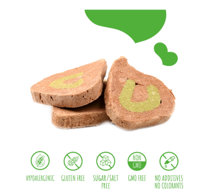 MAVSY Recompense caini FREEZE DRIED Parfait de Iepure cu spanac in sos crema 50G [1]