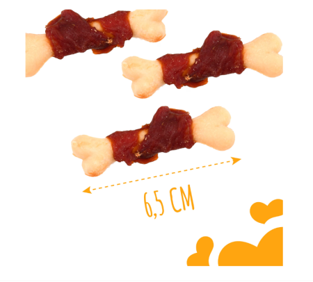 MAVSY Recompense caini Jerky Calcium Bone de Rata 100g [3]