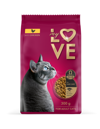 Pisici - MY LOVE HRANA USCATA PISICI CU PUI 300g