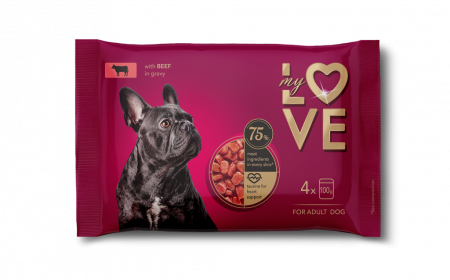 Conserva - MY LOVE SET Plic caini Vita in sos (4x100g)