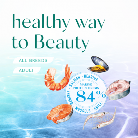OPTIMEAL Beauty Podium, Hrana uscata fara cereale pentru pisici, Fructe de mare, 1.5kg [2]