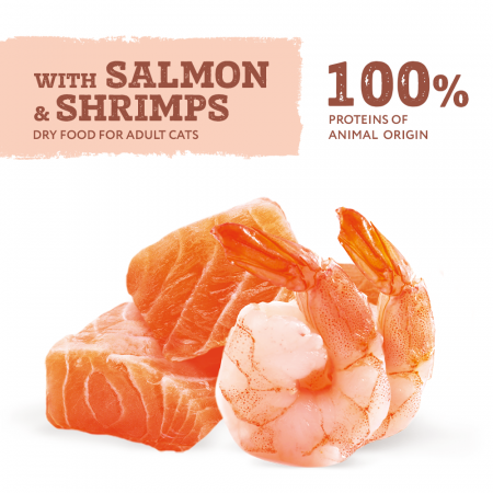 OPTIMEAL Grain free, Plic hrana umeda fara cereale pisici adulte, Somon si creveti in sos, 85g [2]