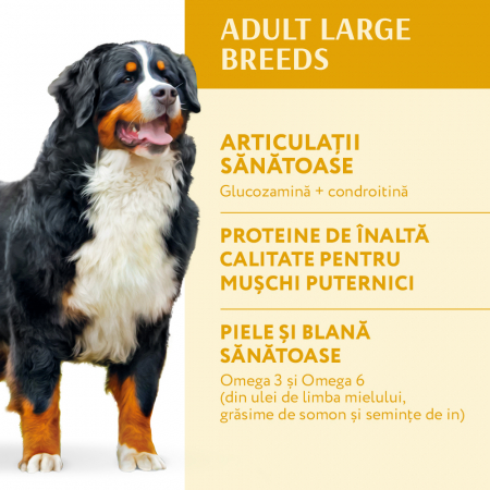 OPTIMEAL Hrana uscata caini adulti, Talie mare, Pui, 4kg [3]